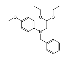 N-benzyl-N-(2,2-diethoxyethyl)-4-methoxyaniline Structure
