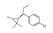 (4-Chloro-phenyl)-ethyl-((1R,3S)-2,2,3-trimethyl-cyclopropyl)-amine Structure