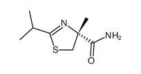 (4R)-methyl 2-isopropyl-4-methyl-4,5-dihydrothiazole-4-carboxamide Structure