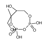 3-methyl-1,2,3,4-tetrahydroxybutane-1,3-cyclic bisphosphate结构式