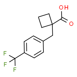 1-[4-(Trifluoromethyl)benzyl]cyclobutanecarboxylic acid Structure