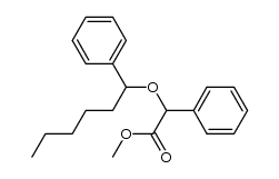 methyl 2-phenyl-2-((1-phenylhexyl)oxy)acetate结构式