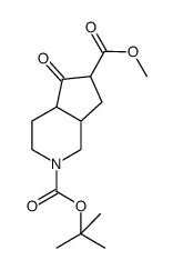 2-tert-butyl 6-methyl 5-oxohexahydro-1H-cyclopenta[c]pyridine-2,6(3H)-dicarboxylate Structure