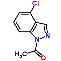 1-乙酰基-4-氯-1H-吲唑结构式