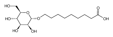 Nonanoic acid, 9-(.alpha.-D-mannopyranosyloxy)- structure
