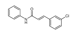 (E)-3-(3-CHLOROPHENYL)-N-PHENYLACRYLAMIDE结构式
