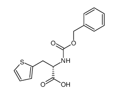 (2S)-3-(thien-2-yl)-2-(benzyloxycarbonylamino)propionic acid结构式