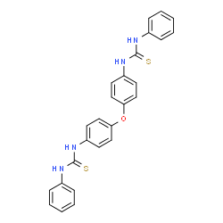 1,1'-(oxydibenzene-4,1-diyl)bis[3-phenyl(thiourea)]结构式