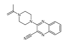 3-(4-prop-1-en-2-ylpiperazin-1-yl)quinoxaline-2-carbonitrile结构式