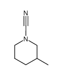 1-Piperidinecarbonitrile,3-methyl-(9CI)结构式