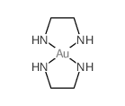 Gold(3+),bis(1,2-ethanediamine-kN1,kN2)-, chloride (1:3), (SP-4-1)-结构式