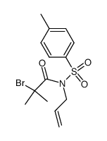 N-allyl-N-(2-bromo-2-methylpropionyl)-4-methylbenzenesulfonamide结构式