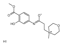 methyl 2-hydroxy-4-[3-(4-methylmorpholin-4-ium-4-yl)propanoylamino]benzoate,iodide结构式