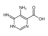 4-Pyrimidinecarboxylic acid,5,6-diamino-结构式