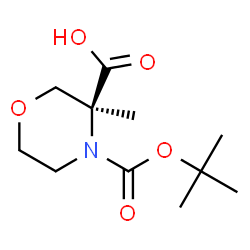 (S)-4-(tert-Butoxycarbonyl)-3-methylmorpholine-3-carboxylic acid picture