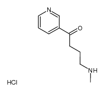 4-(methylamino)-1-(3'-pyridyl)-1-butanone dihydrochloride结构式