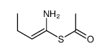 S-(1-aminobut-1-enyl) ethanethioate Structure