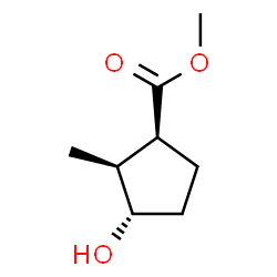 Cyclopentanecarboxylic acid, 3-hydroxy-2-methyl-, methyl ester, (1alpha,2alpha,3beta)-结构式