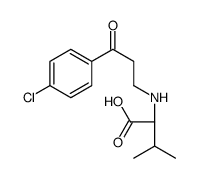 (2S)-2-[[3-(4-chlorophenyl)-3-oxopropyl]amino]-3-methylbutanoic acid结构式