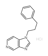 9-(3-phenylpropyl)-4,7,9-triazabicyclo[4.3.0]nona-2,4,7,10-tetraene结构式