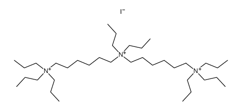 hexa-N-propyl-N,N'-(7,7-dipropyl-7-azonia-tridecanediyl)-di-ammonium, tris iodide Structure