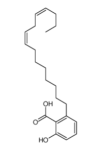 2-hydroxy-6-[(8E,11E)-pentadeca-8,11-dienyl]benzoic acid Structure