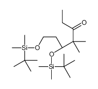 (5S)-5,7-Bis-{[tert-butyldimethylsilyl)oxy]}-4,4-dimethylheptan-3-one结构式