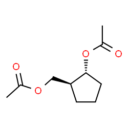 Cyclopentanemethanol, 2-(acetyloxy)-, acetate, (1R,2S)-rel- (9CI) Structure