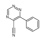 6-phenyl-1,2,4-triazine-5-carbonitrile Structure