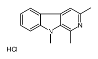 1,3,9-trimethylpyrido[3,4-b]indole,hydrochloride Structure