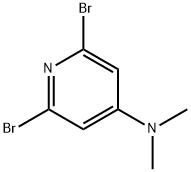 2,6-二溴-N,N-二甲基吡啶-4-胺结构式