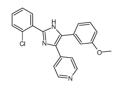 4-[2-(2-chlorophenyl)-4-(3-methoxyphenyl)-1H-imidazol-5-yl]pyridine Structure