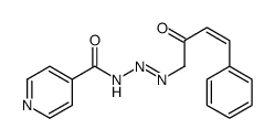 N-[(2-oxo-4-phenylbut-3-enyl)diazenyl]pyridine-4-carboxamide Structure