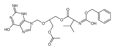 O-Acetyl N-Benzyloxycarbonyl Valganciclovir结构式