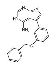 5-(3-(苄氧基)苯基)-3H-吡咯并[2,3-d]嘧啶-4-胺结构式