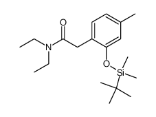 2-(2-((tert-butyldimethylsilyl)oxy)-4-methylphenyl)-N,N-diethylacetamide Structure