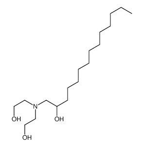 1-[bis(2-hydroxyethyl)amino]tetradecan-2-ol Structure