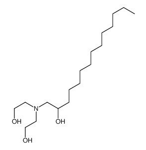 1-[bis(2-hydroxyethyl)amino]tetradecan-2-ol结构式