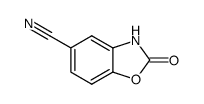 2-Oxo-2,3-dihydro-benzooxazole-5-carbonitrile结构式