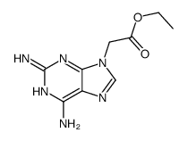 ethyl 2-(2,6-diaminopurin-9-yl)acetate结构式