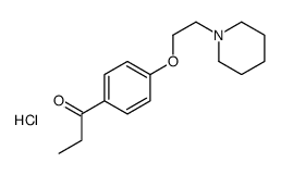 1-[4-(2-piperidin-1-ylethoxy)phenyl]propan-1-one,hydrochloride Structure