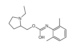 (1-ethylpyrrolidin-2-yl)methyl N-(2,6-dimethylphenyl)carbamate Structure