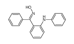 phenyl(2-(phenylamino)phenyl)methanone oxime Structure