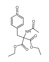 2-(Acetylamino)-2-[(N-oxido-4-pyridyl)methyl]malonsaeure-diethylester Structure