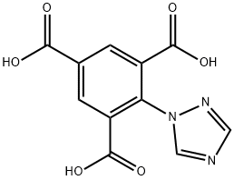 2-(1H-1,2,4-triazol-1-yl)benzene-1,3,5-tricarboxylic acid Structure