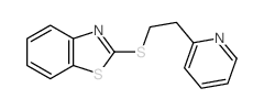 2-(2-Pyridin-2-ylethylsulfanyl)benzothiazole结构式