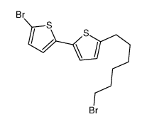 2-bromo-5-[5-(6-bromohexyl)thiophen-2-yl]thiophene Structure