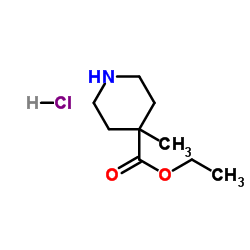 Ethyl 4-methylpiperidine-4-carboxylate hydrochloride structure