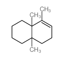 Naphthalene,1,2,3,4,4a,5,6,8a-octahydro-4a,8,8a-trimethyl-, cis- (9CI)结构式