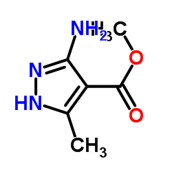 Methyl 3-amino-5-methyl-1H-pyrazole-4-carboxylate结构式